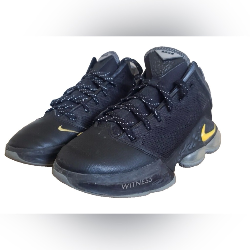 Nike LeBron 19 Low “Witness” Black and Gold Athletic Shoes - Picture 2 of 4